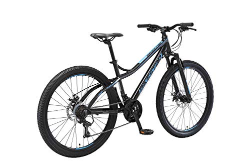 BIKESTAR Bicicleta de montaña Hardtail de Aluminio, 21 Marchas Shimano 26" Pulgadas | Mountainbike con Frenos de Disco Cuadro 16" MTB | Negro Azul