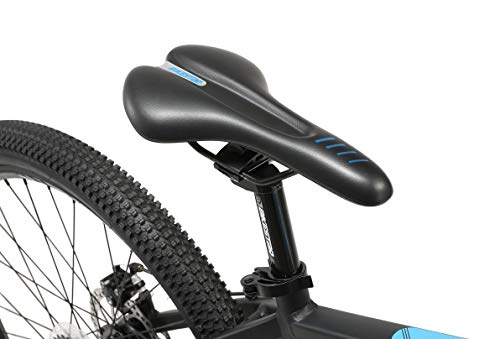 BIKESTAR Bicicleta de montaña Hardtail de Aluminio, 21 Marchas Shimano 26" Pulgadas | Mountainbike con Frenos de Disco Cuadro 16" MTB | Negro Azul