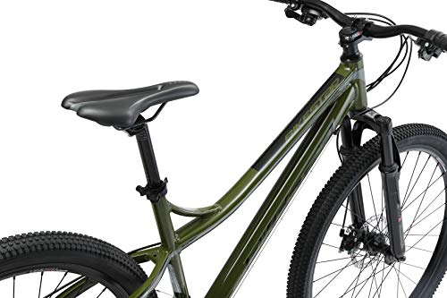 BIKESTAR Bicicleta de montaña Hardtail de Aluminio, 21 Marchas Shimano 27.5" Pulgadas | Mountainbike con Frenos de Disco Cuadro 17" MTB | Verde Oliva