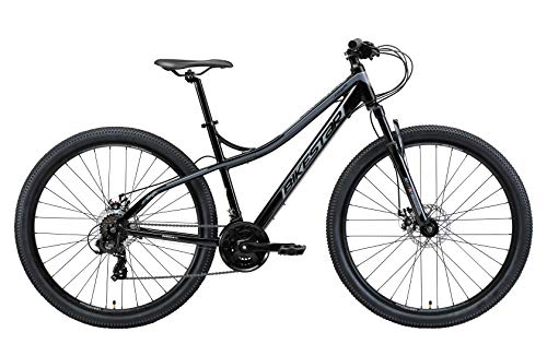 BIKESTAR Bicicleta de montaña Hardtail de Aluminio, 21 Marchas Shimano 29" Pulgadas | Mountainbike con Frenos de Disco Cuadro 18" MTB | Negro Gris