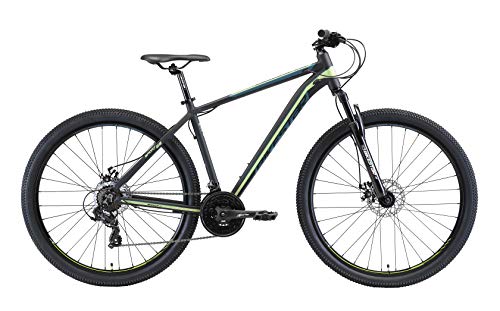 BIKESTAR Bicicleta de montaña Hardtail de Aluminio, 21 Marchas Shimano 29" Pulgadas | Mountainbike con Frenos de Disco Cuadro 19" MTB | Negro