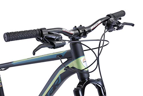 BIKESTAR Bicicleta de montaña Hardtail de Aluminio, 21 Marchas Shimano 29" Pulgadas | Mountainbike con Frenos de Disco Cuadro 19" MTB | Negro