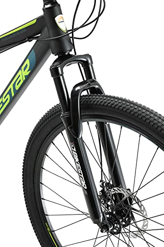 BIKESTAR Bicicleta de montaña Suspensión Doble Completa 29 Pulgadas | Cuadro 19" Cambio Shimano de 21 velocidades, Freno de Disco, Fully MTB Negro
