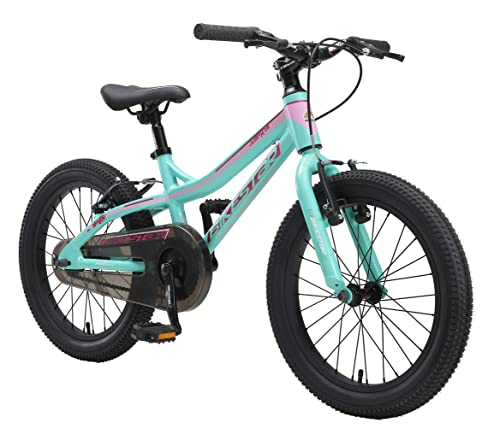 BIKESTAR Bicicleta Infantil Aluminio para niños y niñas a Partir de 5 años | Bici de montaña 18" Pulgadas con Freno en V | Mentha