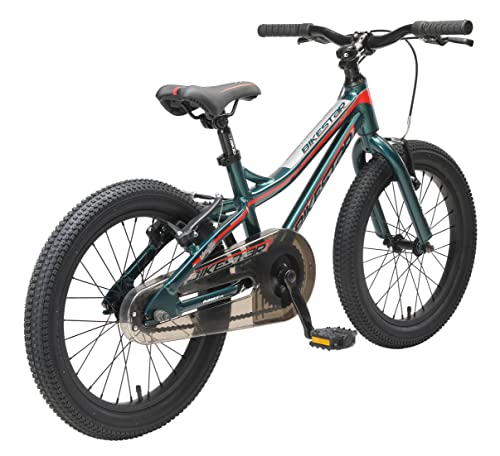 BIKESTAR Bicicleta Infantil Aluminio para niños y niñas a Partir de 5 años | Bici de montaña 18" Pulgadas con Freno en V | Verde