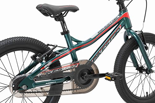 BIKESTAR Bicicleta Infantil Aluminio para niños y niñas a Partir de 5 años | Bici de montaña 18" Pulgadas con Freno en V | Verde