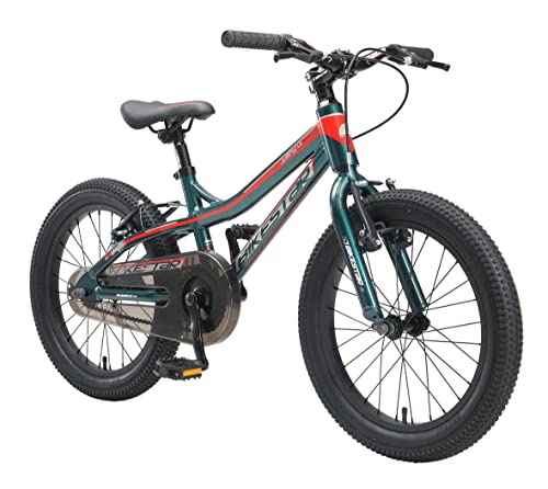 BIKESTAR Bicicleta Infantil Aluminio para niños y niñas a Partir de 5 años | Bici de montaña 18" Pulgadas con Freno en V | Verde