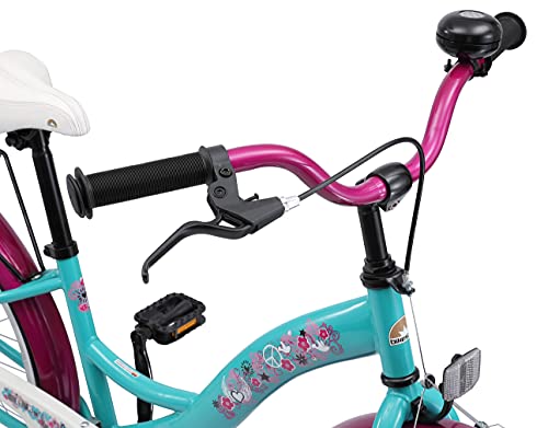 BIKESTAR Bicicleta Infantil para niñas a Partir de 10 años | Bici 24 Pulgadas con Frenos | 24" Edición Clásica Mentha