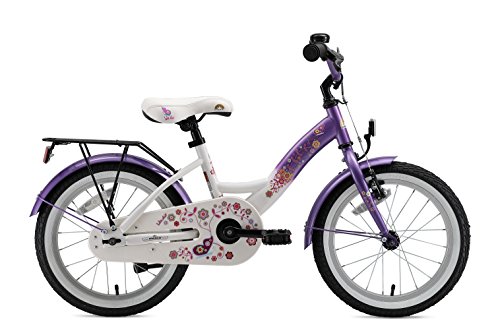 BIKESTAR Bicicleta Infantil para niños y niñas a Partir de 4 años | Bici 16 Pulgadas con Frenos | 16" Edición Clásica Lila