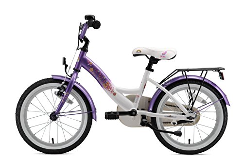 BIKESTAR Bicicleta Infantil para niños y niñas a Partir de 4 años | Bici 16 Pulgadas con Frenos | 16" Edición Clásica Lila