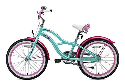 BIKESTAR Bicicleta Infantil para niños y niñas a Partir de 6 años | Bici 20 Pulgadas con Frenos | 20" Edición Cruiser Turquoise