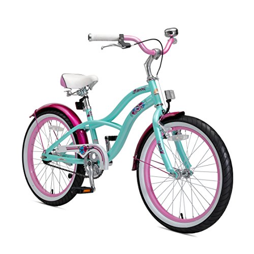 BIKESTAR Bicicleta Infantil para niños y niñas a Partir de 6 años | Bici 20 Pulgadas con Frenos | 20" Edición Cruiser Turquoise