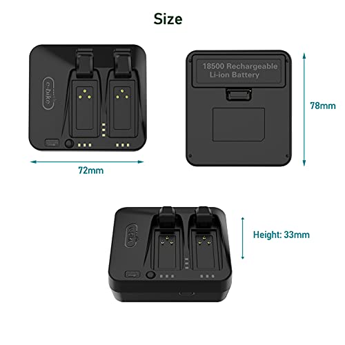 BININIU 2-Port Cargador de Batería portátil para SRAM eTap AXS Batería Derailleur /Reverb [Batería NO incluida]