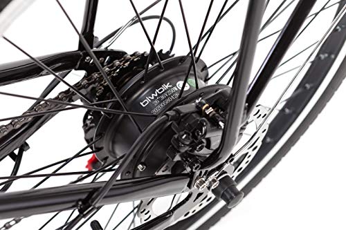 BIWBIK Bicicleta ELECTRICA Mod. GANTE BATERIA Ion Litio 36V12AH (GANTE Black HD)