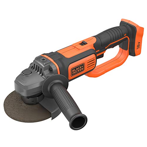 BLACK+DECKER BCK24D2S Taladro Percutor 18V (21.000 ipm) y amoladora 125 mm 18V con 2 baterías litio 2Ah y bolsa de transporte