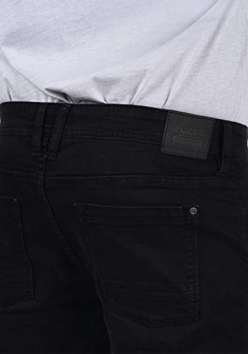 Blend Bendigo Pantalón Corto Vaqueros para Hombre Elástico Slim, tamaño:XL, Color:Denim Black (76204)