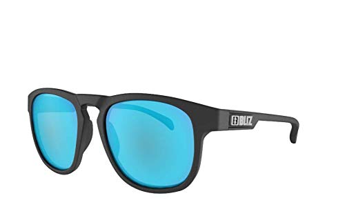 Bliz Ace' 54907-14 - Gafas de Sol Deportivas Unisex, Color Negro con Lente Azul Ahumado, Regular