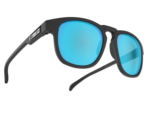 Bliz Ace' 54907-14 - Gafas de Sol Deportivas Unisex, Color Negro con Lente Azul Ahumado, Regular