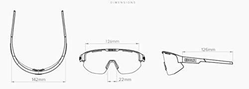 Bliz Unisex's 52004-13N Matrix' Gafas de sol deportivas, luz nórdica, negro, regular