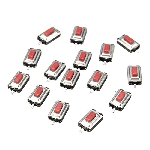 Bluelover 15Pcs 3X6X 2,5 Mm Tacto Momentáneo SMD SMT Pulsador Micro Interruptor 2 Pines