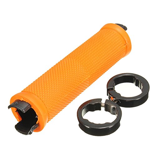 bobotron 1 par de puños roscados para manillar de bicicleta, trekking, manillar de BMX, color naranja