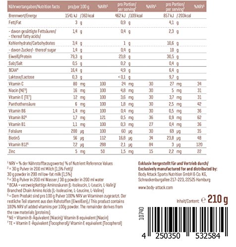 BODY ATTACK PROTEIN PUDDING 210 GR Cioccolato