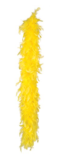 Boland-29676 Boa Emplumada, color amarillo, 180 cm (52701)