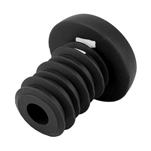 BOLORAMO Tapones de Extremo de Bicicleta, Buena Elasticidad antienvejecimiento para Manillar de 22,2 mm, para Scooter, etc.(Tapón ODI Negro)