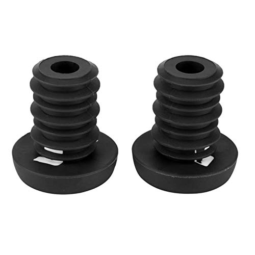 BOLORAMO Tapones de Extremo de Bicicleta, Buena Elasticidad antienvejecimiento para Manillar de 22,2 mm, para Scooter, etc.(Tapón ODI Negro)