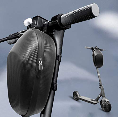 Bolsa de almacenamiento rígida, funda protectora a prueba de golpes e impermeable, adecuada para bolsas de manillar de bicicleta, bolsas de manillar de scooter eléctrico (negro)