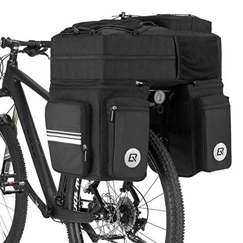 Bolsa De Bicicleta De Montaña para Cuadro,Bolsas De Cuadro De Bicicleta SLN,Bolsa De Sillín De Bicicleta De Carretera,48L De Gran Capacidad E Impermeable(Negro)