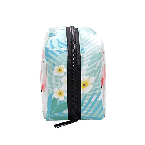 Bolsa de cosméticos con cremallera Horario de verano Flamingo Embrague Bolsa de almacenamiento de viaje Bolsa de maquillaje Organizador Bolsa para mujeres