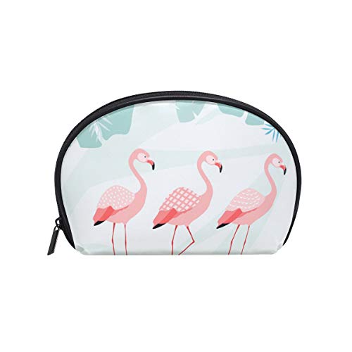 Bolsa de cosméticos con cremallera Horario de verano Flamingo Embrague Bolsa de almacenamiento de viaje Bolsa de maquillaje Organizador Bolsa para mujeres