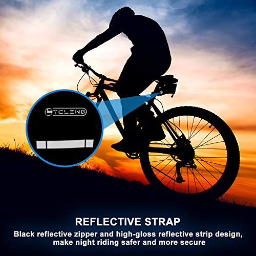 Bolsa de sillín de Bicicleta, Bolsa de sillín de Bicicleta Impermeable Luckits, Bolsa de Asiento de Bicicleta compacta de 0.8L, para Bicicleta de Carretera MTB Bicicleta Plegable (17 * 9 * 4.5CM)