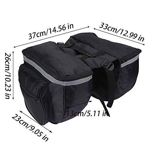 Bolsas Bicicleta Carretera Asiento Trasero, Impermeable Bicicleta Asiento Tronco, Alforjas para Portaequipajes de Bicicleta, Aplicar para Bicicletas de Montaña, Carreras, Equipaje