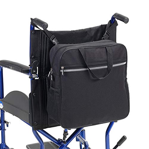 Bolsas para silla de ruedas, Bolsa de almacenamiento, Adecuado para sillas de ruedas, Sillas de ruedas eléctricas, Andadores, Bicicletas.