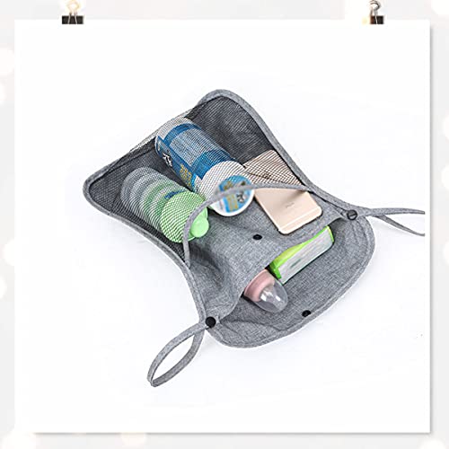 Bolso Organizador Carrito Bebe - bolsa Almacenamiento Pañales Accesorios Almacenar Suministros Bebés Multifuncional Capacidad Compacto y Moderno gris 1 pieza