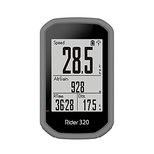 BoLuo Funda Silicona para Bryton Rider 430 /Rider 320 ,Funda Caso Smartwatch, Protectora Cover, GPS Computer Reloj Ultra TPU Case Protectora para Bryton Rider 430/Rider 320 Accessory (Gris)