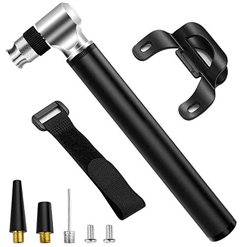 Bomba Para Bicicleta, [300 PSI] Diyife Mini Bomba Bicicletas, Bomba de Mano con Válvulas Presta y Schrader, Bombas de Shock, Perfecto para Bicicleta, MTB, BMX, Motocicleta, Pelota