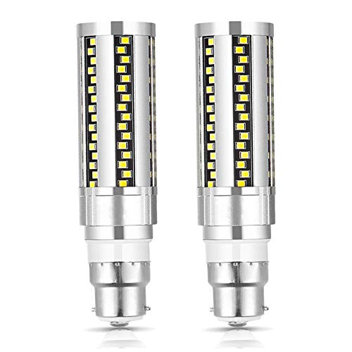 Bombilla LED tipo maíz de 20W, Lamparas de Techo E27 Superbrillante,6000K 2400 Lúmenes,Blanco frío,Equivalente a Incandescente de 200W,para Almacén Taller Garaje,2 Paquetes