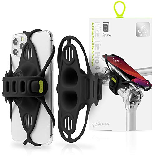 Bone Collection Pro 4 (4ª Gen) Soporte Movil Bicicleta Compatible Reconocimiento Facial, Montaje en Potencia Smartphones Pantalla 4,7" - 7,2”, Soporte Móvil Bici Ultra Ligero, Bicis de Carretera