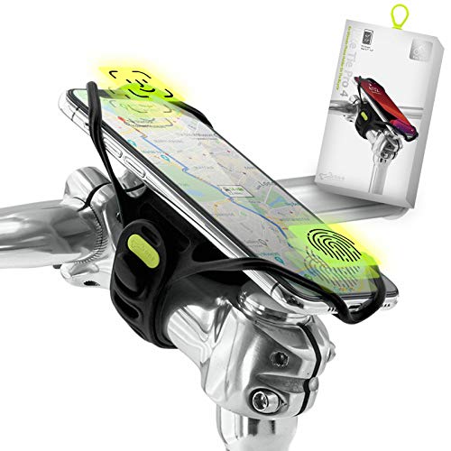 Bone Collection Pro 4 (4ª Gen) Soporte Movil Bicicleta Compatible Reconocimiento Facial, Montaje en Potencia Smartphones Pantalla 4,7" - 7,2”, Soporte Móvil Bici Ultra Ligero, Bicis de Carretera