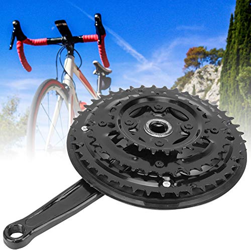 Boquite Presente romántico Platos y bielas, Bicicleta de Carretera fácil de Instalar, Juego de bielas para Bicicleta, Acero de Alto Rendimiento con Alto Contenido de Carbono, Mano de Obra Fina para