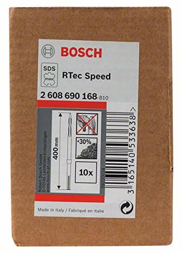 Bosch 2 608 690 168 - Cincel puntiagudo RTec Speed SDS-max - 400 mm (pack de 10)