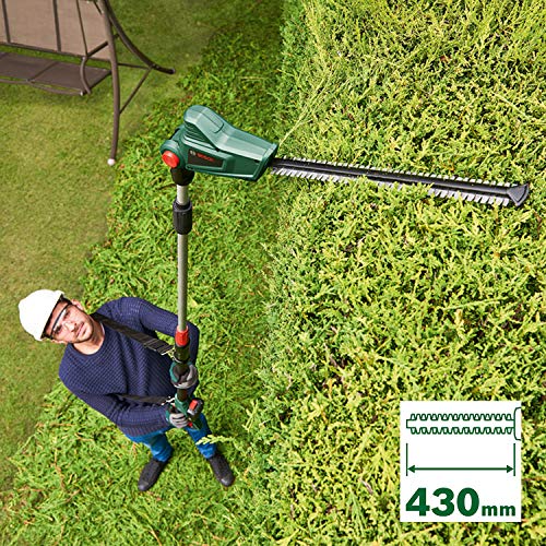 Bosch Home and Garden 06008B3070 UniversalHedgePole 18-Cortasetos telescópico inalámbrico con batería de Iones de Litio de 18 V, Verde