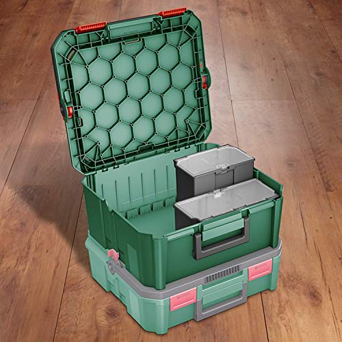 Bosch Home and Garden 1600A01SR4 - Caja para herramientas eléctricas (SystemBox, tamaño M, compatible con caja de accesorios pequeña y mediana, en caja de cartón)