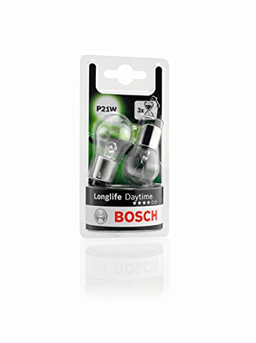 Bosch P21W Longlife Daytime Lámparas para vehículos - 12 V 21 W BA15s - Lámparas x2