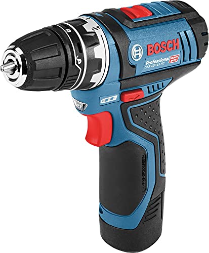 Bosch Professional 12 V System Atornillador GSR 12 V-15 FC, Batería de 1 x 2.0Ah, Cargador Rápido GAL12 V-20, 3x Accesorios de Portabrocas, 40 pcs, Juego de Accesorios, Maletín, Amazon Exclusive Set