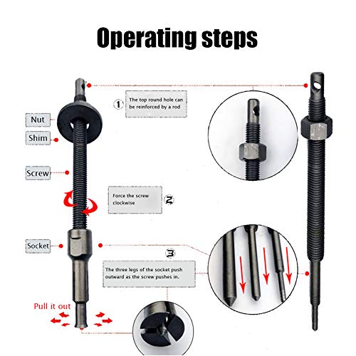 Bostar Herramienta de extracción de cojinetes internos de Motocicleta Herramienta de reparación de Mano removedor de Engranajes automático extractora de tracción de 9 mm 11mm 14mm 19mm 23 mm