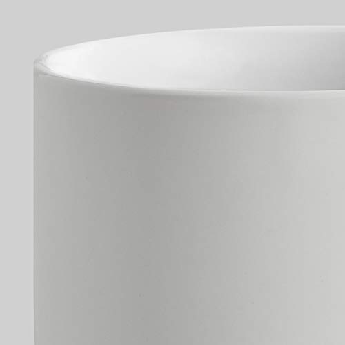 Botes de cerámica con tapa de madera Sweet Scandi - blanco 10,1 x 18,3 cm